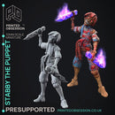 Lucky - Awakend Puppet - 2 Forms - PRESUPPROTED - 32mm scale