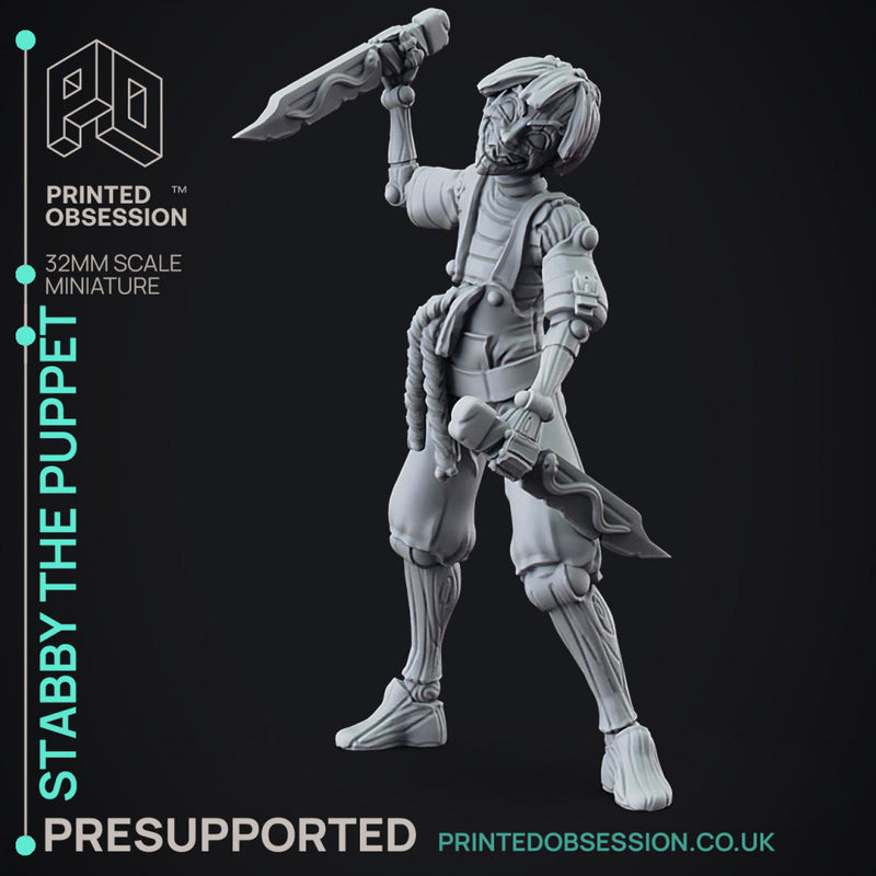 Lucky - Awakend Puppet - 2 Forms - PRESUPPROTED - 32mm scale