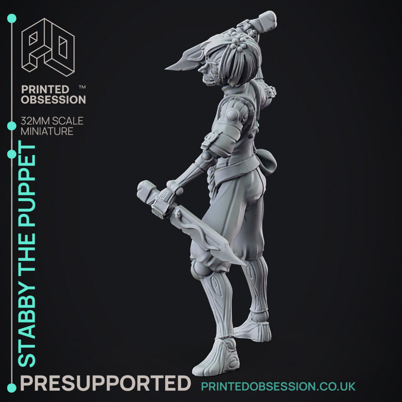 Lucky - Awakend Puppet - 2 Forms - PRESUPPROTED - 32mm scale