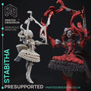 "Stabitha" Bladed Jester - Circus of Horrors - PRESUPPORTED - 32mm Scale