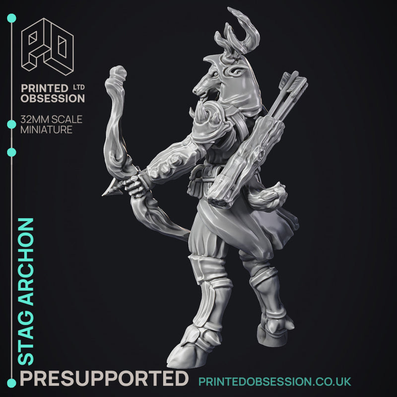 Stag Archon - Celestial - PRESUPPORTED - Heaven Hath No Fury - 32mm Scale
