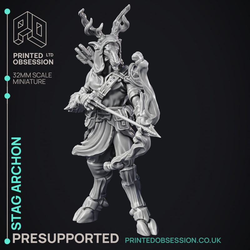 Stag Archon - Celestial - PRESUPPORTED - Heaven Hath No Fury - 32mm Scale