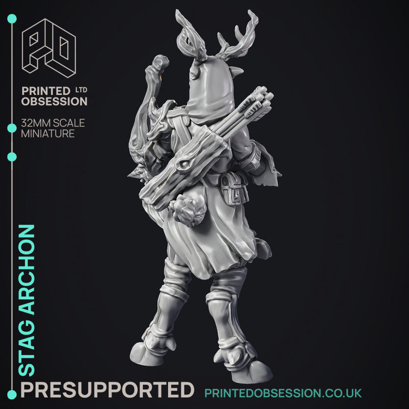 Stag Archon - Celestial - PRESUPPORTED - Heaven Hath No Fury - 32mm Scale