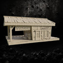 Rails of Fortune - Wild West Frontier Railway Terrain STL for Wargaming