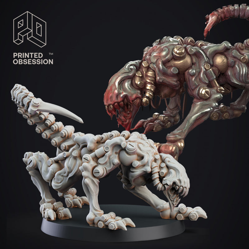 Steel Wolf - Construct - PRESUPPORTED - D&D 32mm