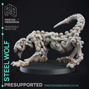 Steel Wolf - Construct - PRESUPPORTED - D&D 32mm