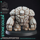 Stone Golem - Construct - PRESUPPORTED - D&D 32mm