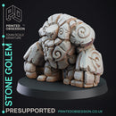 Stone Golem - Construct - PRESUPPORTED - D&D 32mm
