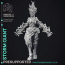 Female Storm Giant - 2 Versions - PRESUPPORTED - 32 mm scale
