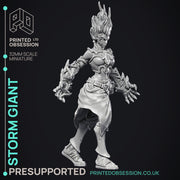 Female Storm Giant - 2 Versions - PRESUPPORTED - 32 mm scale - Only-Games