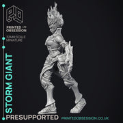 Female Storm Giant - 2 Versions - PRESUPPORTED - 32 mm scale - Only-Games