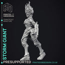 Female Storm Giant - 2 Versions - PRESUPPORTED - 32 mm scale
