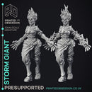 Female Storm Giant - 2 Versions - PRESUPPORTED - 32 mm scale