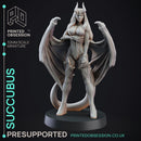 Succubus - Medium Fiend - PRESUPPORTED - 32mm Scale