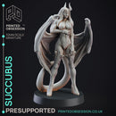 Succubus - Medium Fiend - PRESUPPORTED - 32mm Scale