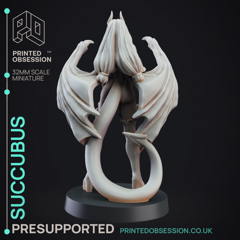 Succubus - Medium Fiend - PRESUPPORTED - 32mm Scale