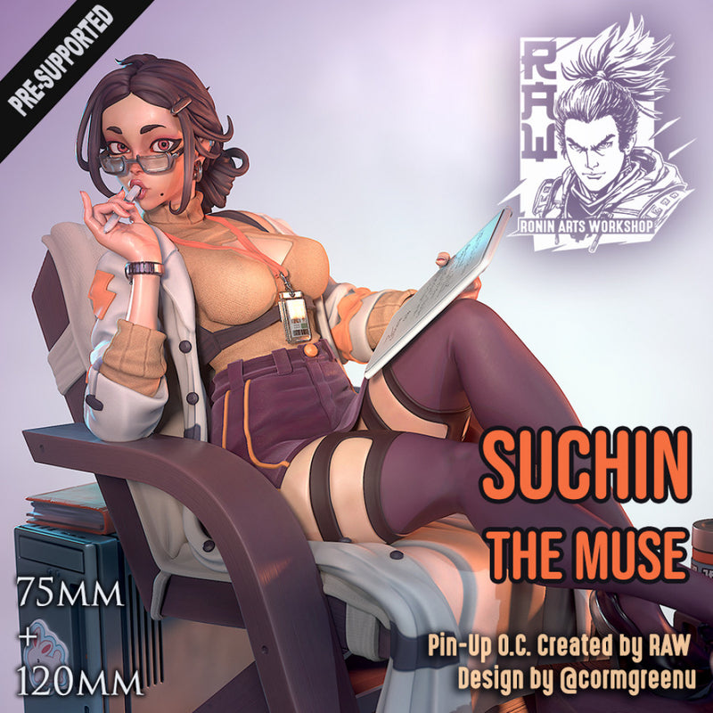 Suchin Pin Up - 75 and 120mm - STL only - Only-Games
