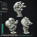 Bee Swarms - Insect Swarms -  PRESUPPORTED - Illustrated and Stats - 32mm scale