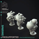 Bee Swarms - Insect Swarms -  PRESUPPORTED - Illustrated and Stats - 32mm scale