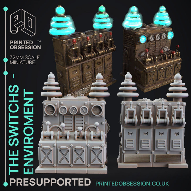 Switchboard Scatter - Frankensteins Monster - PRESUPPORTED Terrain - 32mm scale - Only-Games