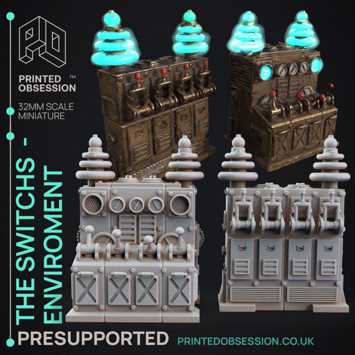 Switchboard Scatter - Frankensteins Monster - PRESUPPORTED Terrain - 32mm scale - Only-Games