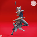 Tabaxi Ranger - Tabletop Miniature (Pre-Supported)