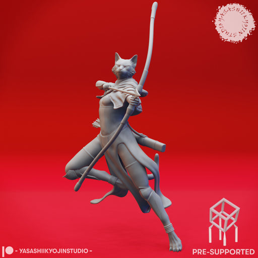 Tabaxi Ranger - Tabletop Miniature (Pre-Supported) - Only-Games