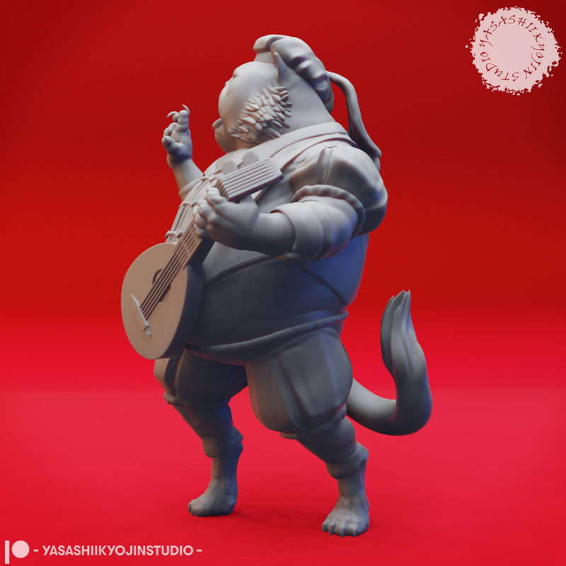 Tabaxi Bard - Tabletop Miniature (Pre-Supported)