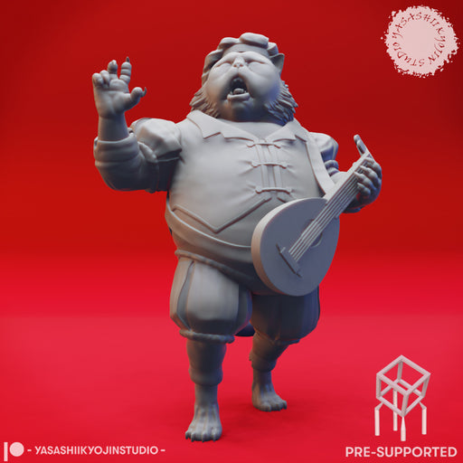 Tabaxi Bard - Tabletop Miniature (Pre-Supported) - Only-Games
