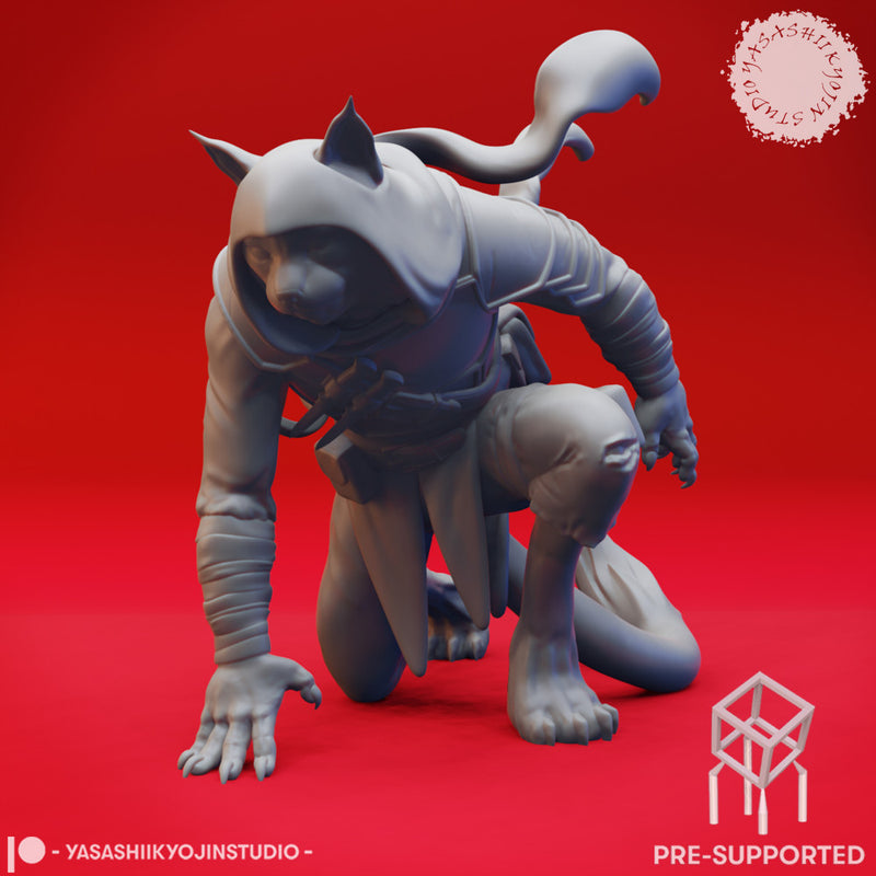 Tabaxi Rogue - Tabletop Miniature (Pre-Supported)