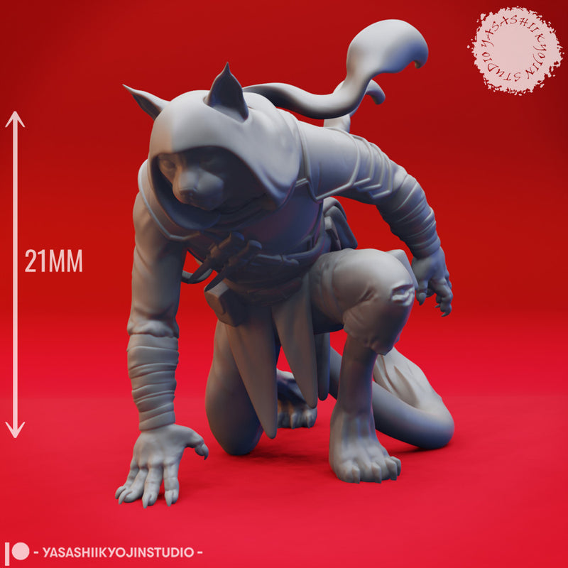 Tabaxi Rogue - Tabletop Miniature (Pre-Supported)