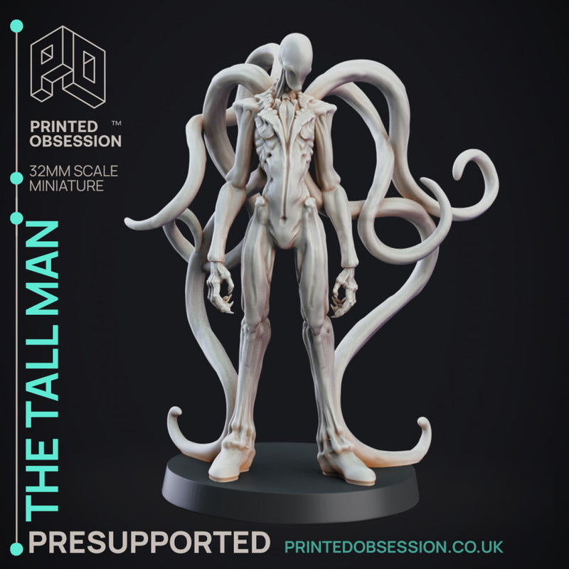Tall man - Cryptid - PRESUPPORTED - 32mm Scale - Slenderman D&D Style