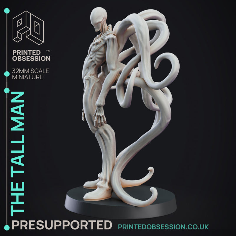 Tall man - Cryptid - PRESUPPORTED - 32mm Scale - Slenderman D&D Style