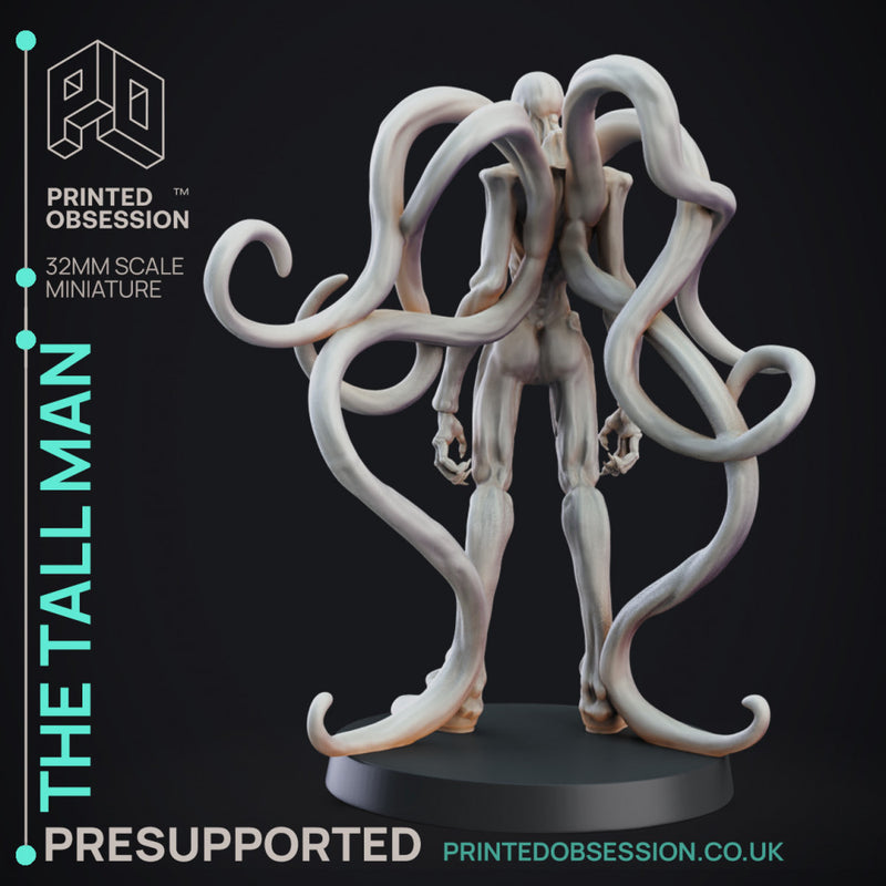 Tall man - Cryptid - PRESUPPORTED - 32mm Scale - Slenderman D&D Style