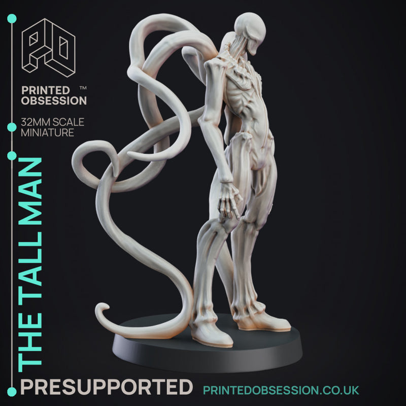Tall man - Cryptid - PRESUPPORTED - 32mm Scale - Slenderman D&D Style