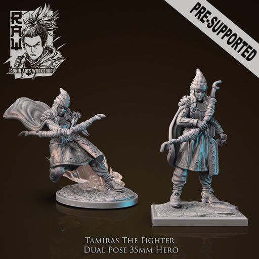 Tamiras The Fighter - Idle and Action Pose - STL only - Only-Games