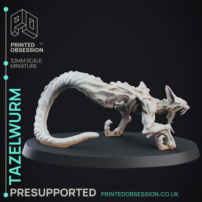 Tazelwurm - Cryptid - PRESUPPORTED - 32mm scale