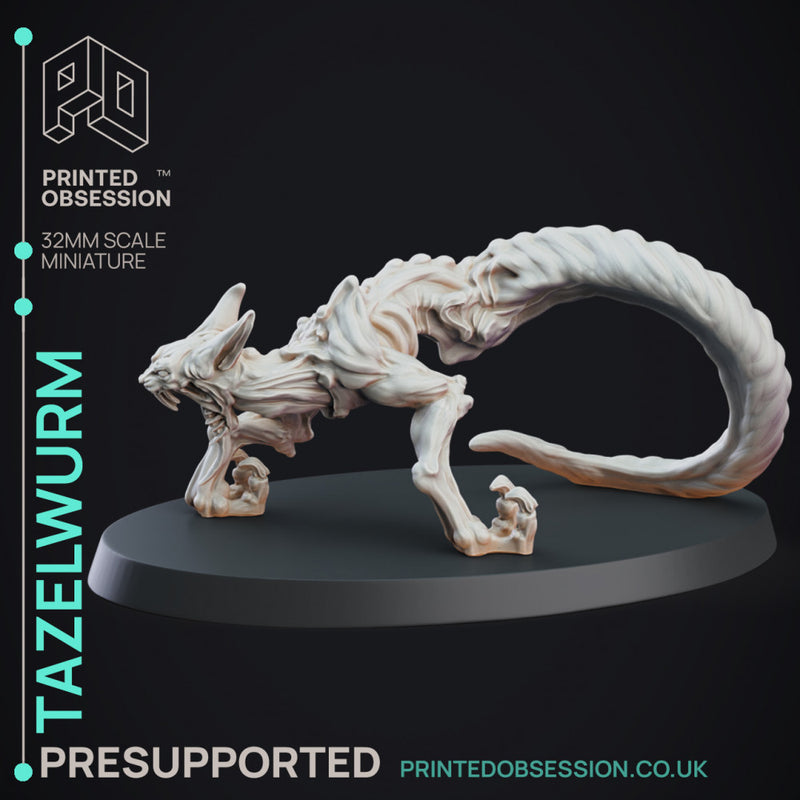 Tazelwurm - Cryptid - PRESUPPORTED - 32mm scale