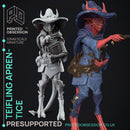 Nendra - Teifling Wizard Aprentice - PRESUPPORTED - 32 mm scale