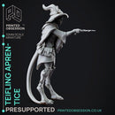Nendra - Teifling Wizard Aprentice - PRESUPPORTED - 32 mm scale