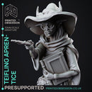 Nendra - Teifling Wizard Aprentice - PRESUPPORTED - 32 mm scale