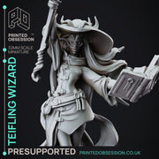 Nendra - Teifling High Mage - PRESUPPORTED - 32 mm scale - Only-Games