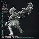 Temper - Great Wepon Fighter - Monster Hunting Party -  PRESUPPORTED - Illustrated and Stats - 32mm scale