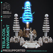 Tesla Coil - Enviroment/Scatter Terain - PRESUPPORTED - 32mm Scale - Only-Games