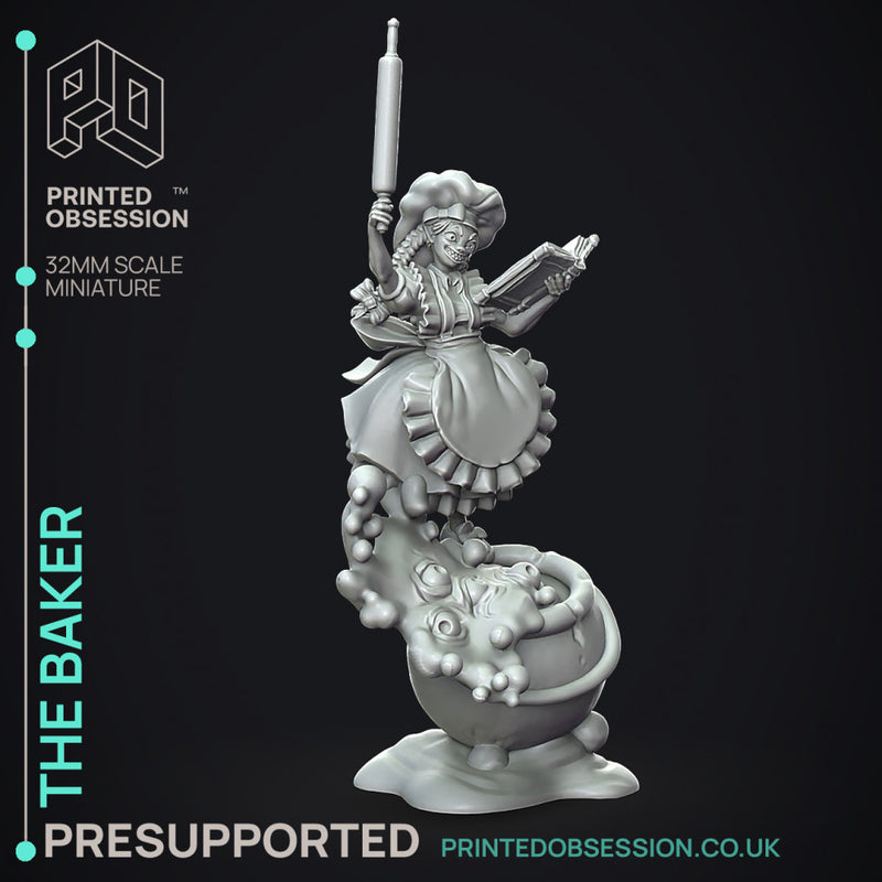 The Baker - Boss Creature -  PRESUPPORTED - Illustrated and Stats - 32mm scale