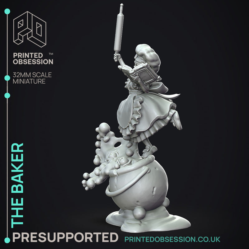 The Baker - Boss Creature -  PRESUPPORTED - Illustrated and Stats - 32mm scale