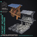Cart - Modular Enviroment Model -  PRESUPPORTED - Illustrated and Stats - 32mm scale