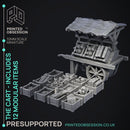Cart - Modular Enviroment Model -  PRESUPPORTED - Illustrated and Stats - 32mm scale