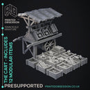 Cart - Modular Enviroment Model -  PRESUPPORTED - Illustrated and Stats - 32mm scale
