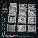 Cart - Modular Enviroment Model -  PRESUPPORTED - Illustrated and Stats - 32mm scale